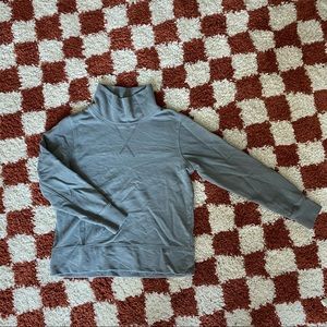 Madewell gray turtleneck sweatshirt